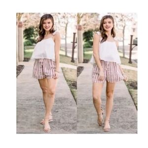 Staccato flowy tie-dyed shorts